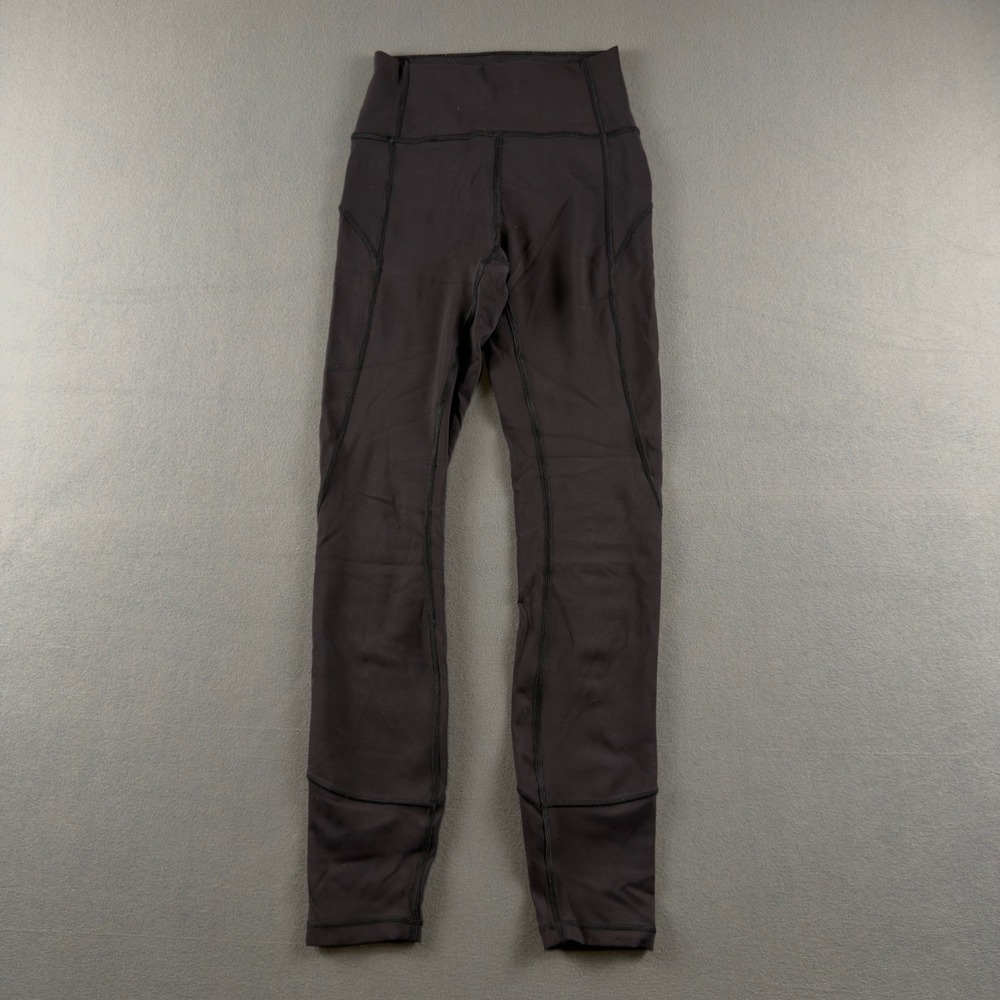 Lululemon In Movement Tight 25 Everlux Black Leggings Size 2